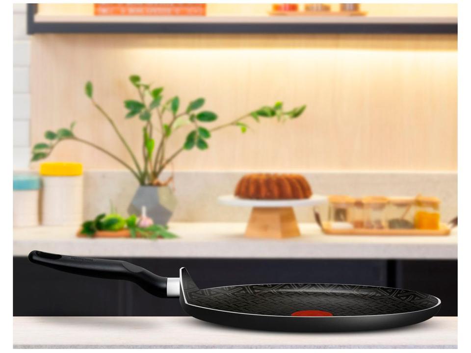 Frigideira Antiaderente Rochedo de Alumínio Rasa Robusta Grafite 30cm - 1