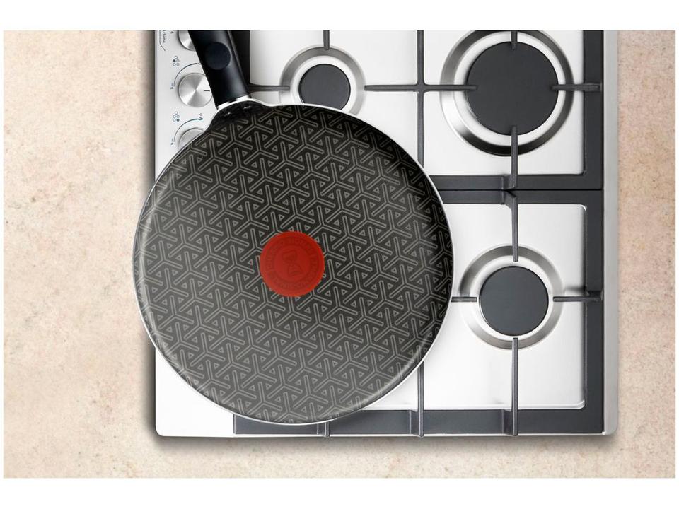 Frigideira Antiaderente Rochedo de Alumínio Rasa Robusta Grafite 30cm - 3