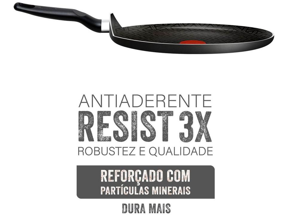 Frigideira Antiaderente Rochedo de Alumínio Rasa Robusta Grafite 30cm - 7