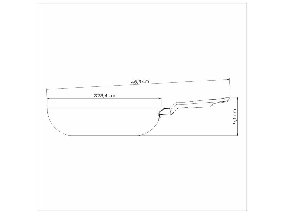 Frigideira Antiaderente Starflon Max Tramontina Alumínio Loreto Grafite 28cm - 4