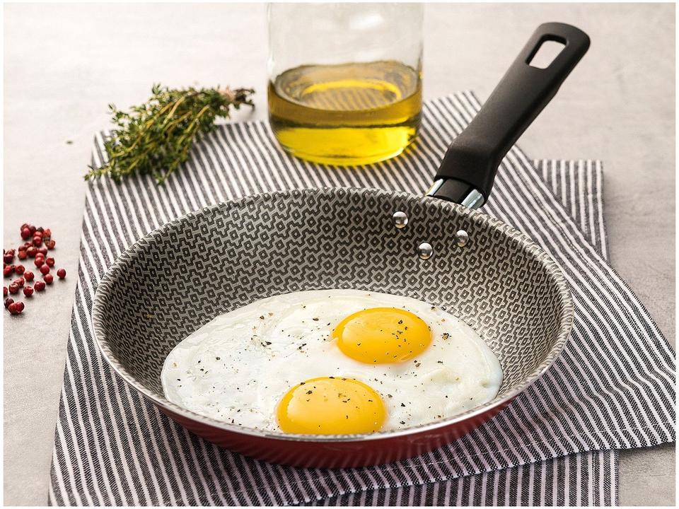 Frigideira Antiaderente Tramontina Alumínio Loreto 20380716 Vermelha 16cm - 1