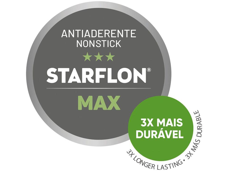 Frigideira Antiaderente Tramontina de Alumínio com Tampa Turim Vermelha 22cm - 3