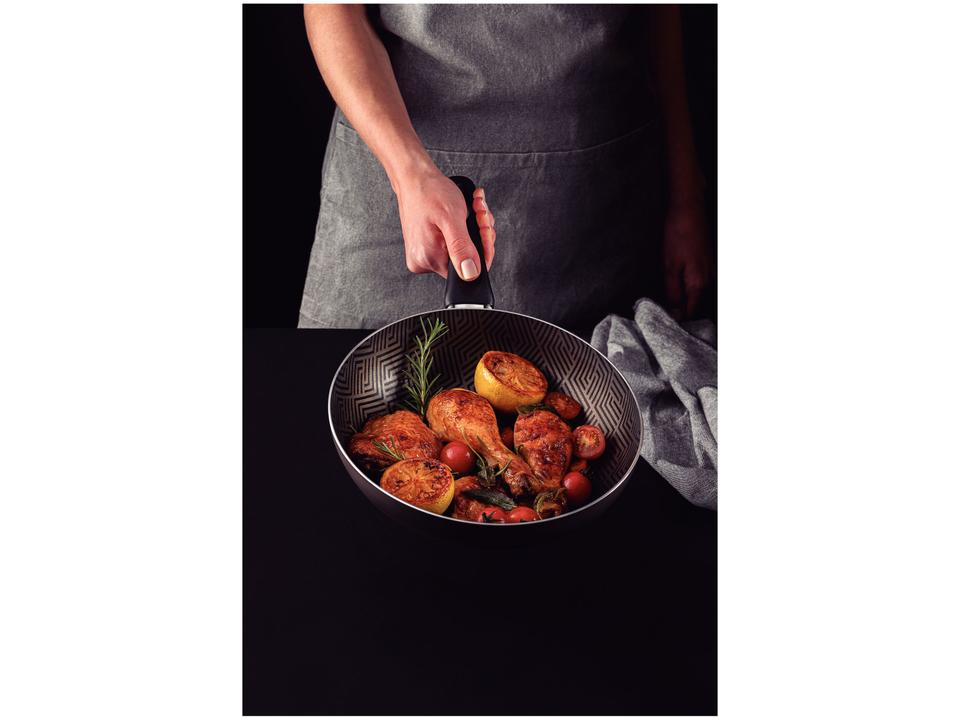 Frigideira Antiaderente Tramontina de Alumínio Funda Paris Chumbo 24cm - 1