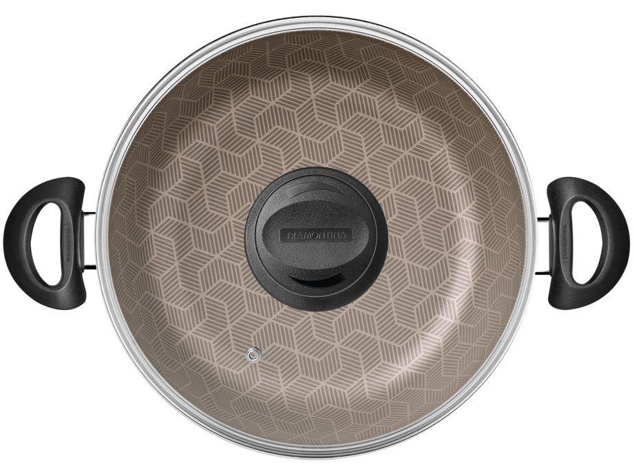 Frigideira Antiaderente Tramontina de Alumínio Funda Paris Vermelho 24cm - 3