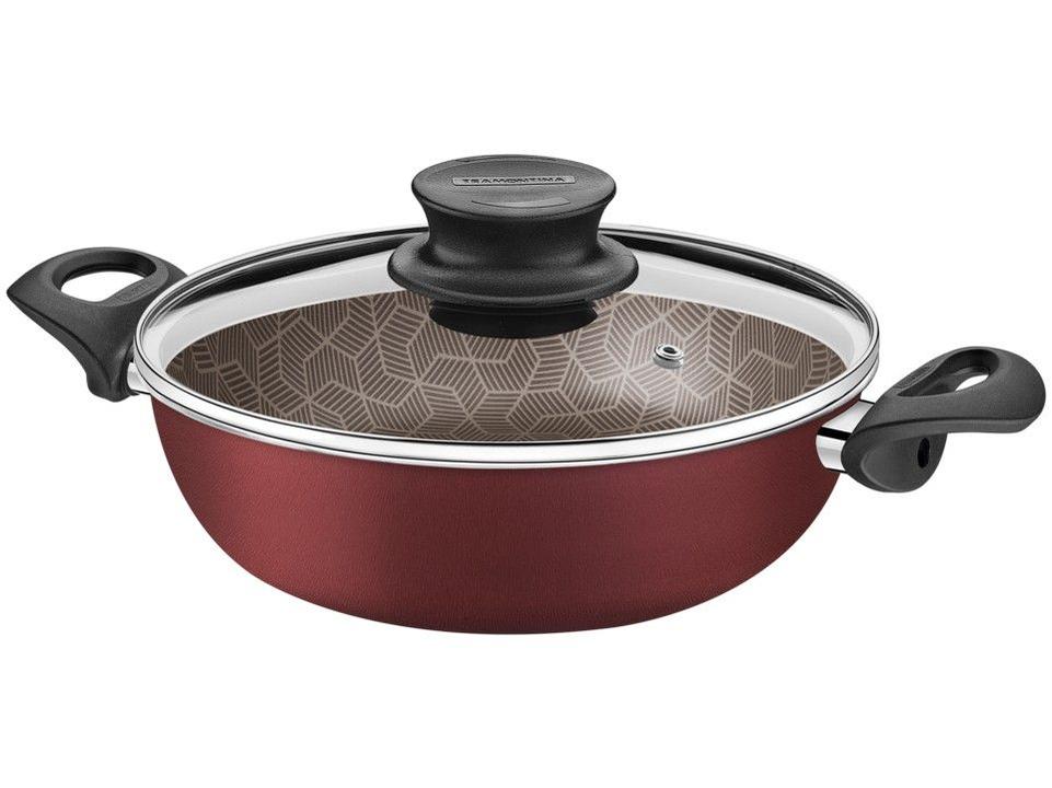Frigideira Antiaderente Tramontina de Alumínio Funda Paris Vermelho 24cm - 2