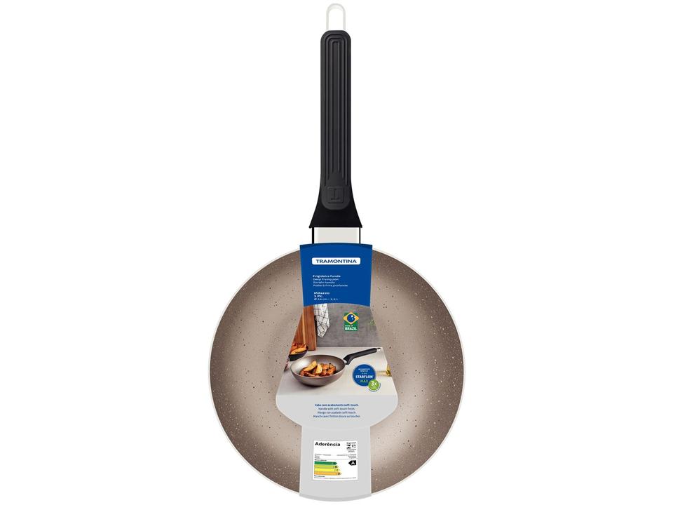 Frigideira Antiaderente Tramontina de Alumínio Milazzo Amêndoa 24cm - 4