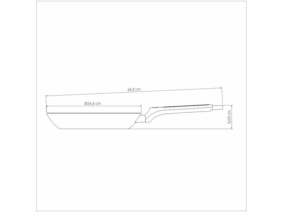 Frigideira Antiaderente Tramontina de Alumínio Milazzo Amêndoa 24cm - 5