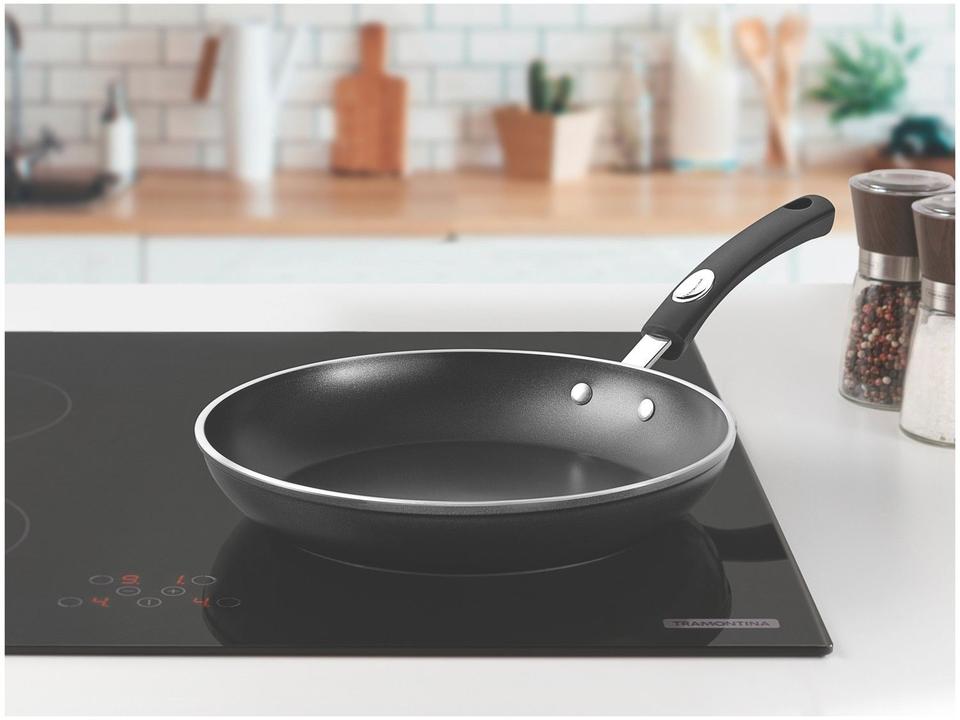 Frigideira Antiaderente Tramontina de Alumínio Mônaco Induction Preta 20cm - 1