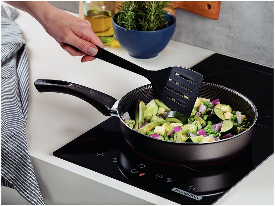 Frigideira Antiaderente Tramontina de Alumínio Paris Chumbo 20cm com Espátula - 1