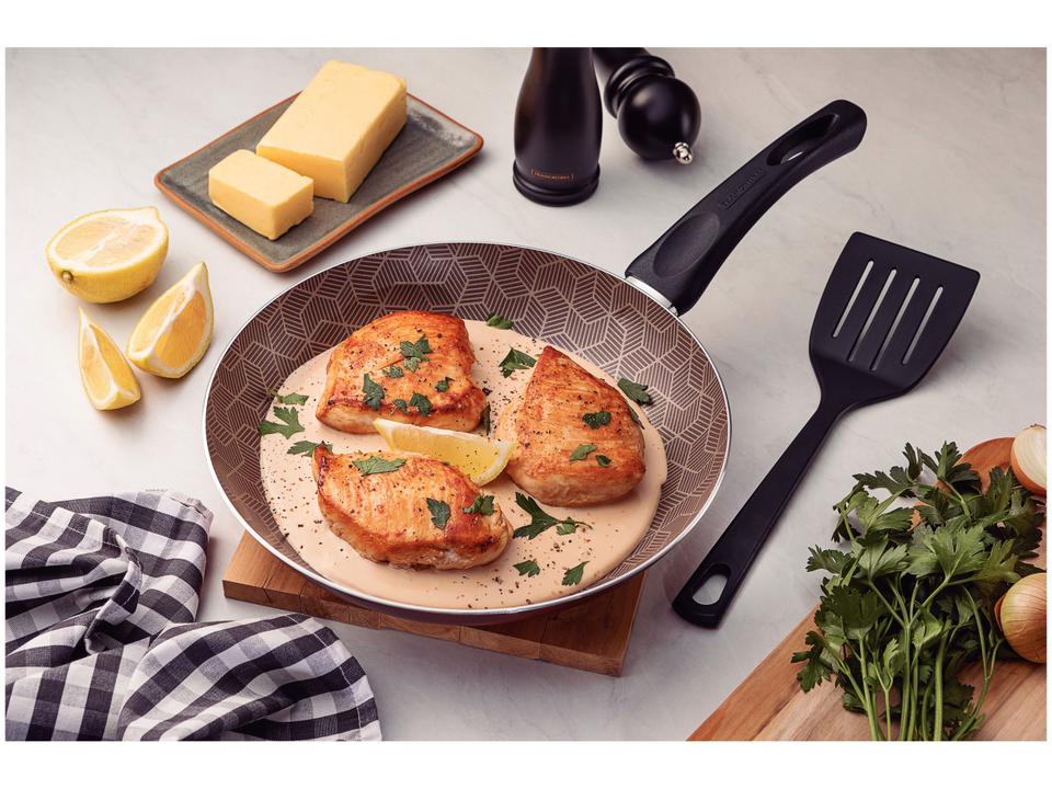 Frigideira Antiaderente Tramontina de Alumínio Paris Vermelha 18cm com Espátula - 1