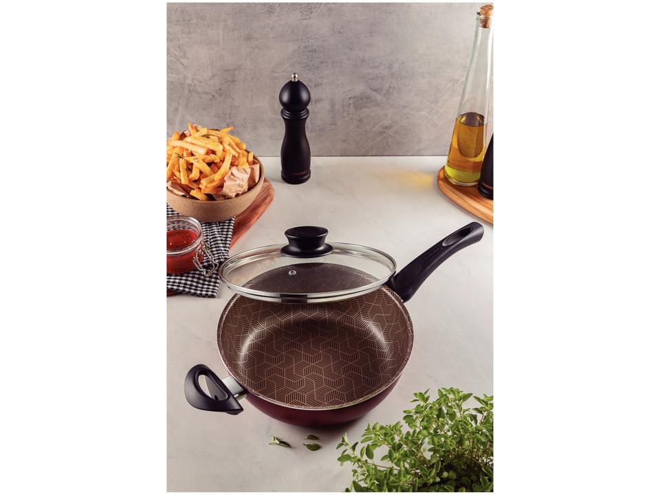 Frigideira Antiaderente Tramontina de Alumínio Paris Vermelha 24cm - 1