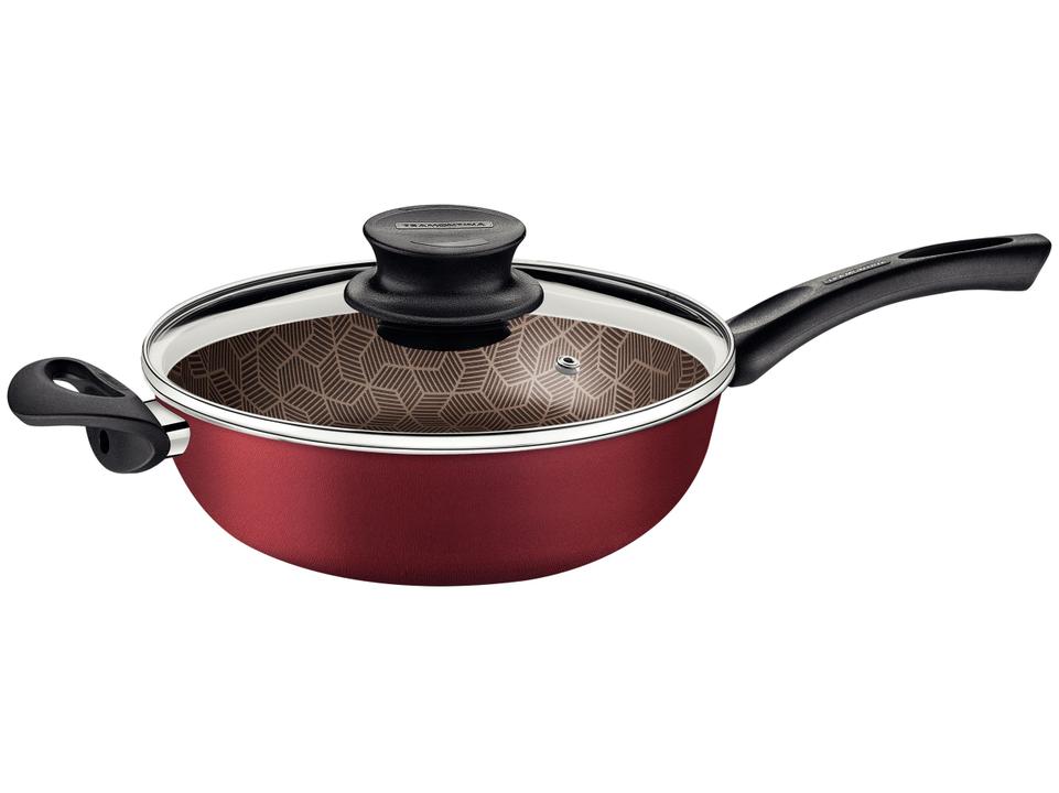 Frigideira Antiaderente Tramontina de Alumínio Paris Vermelha 24cm - 2