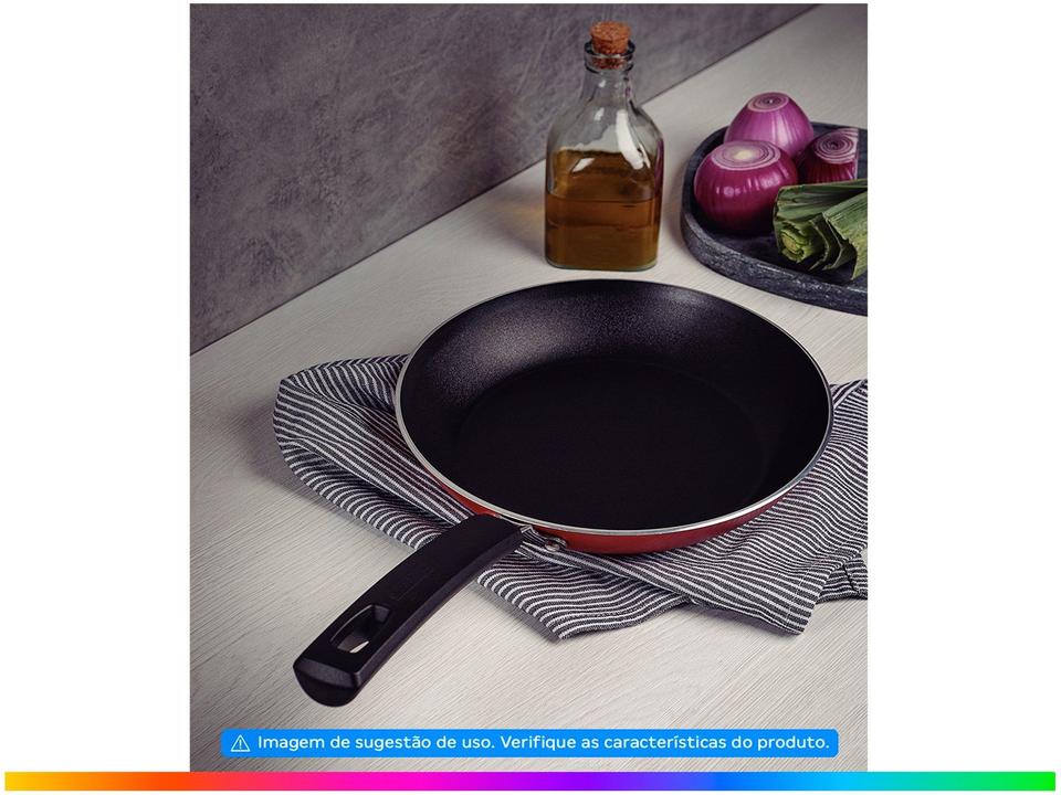 Frigideira Antiaderente Tramontina de Alumínio Sicília Vermelha 20cm - 1