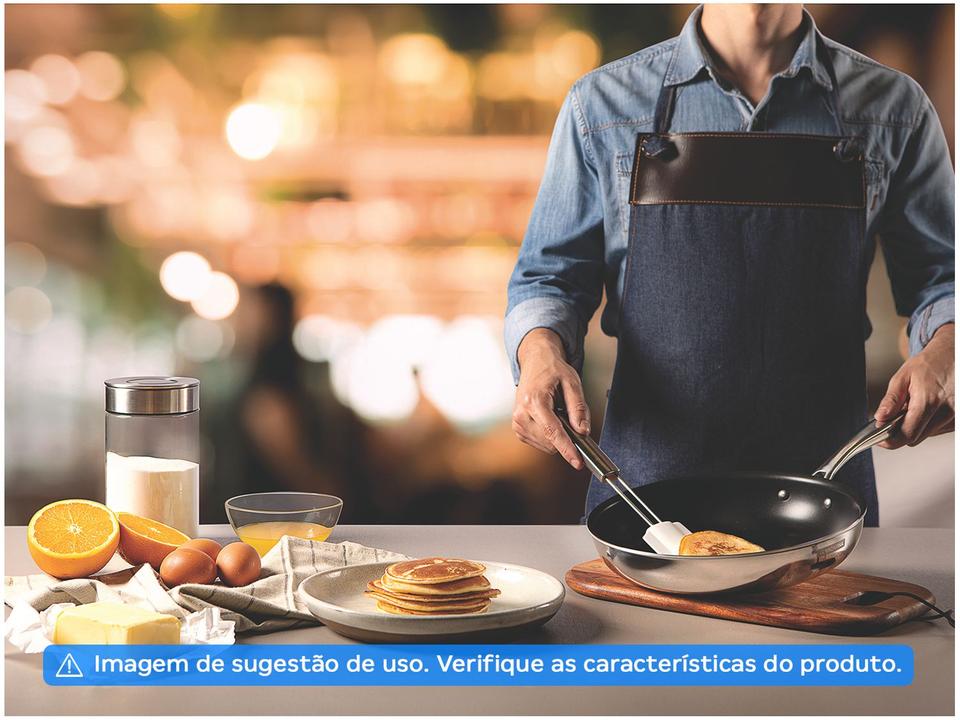 Frigideira Antiaderente Tramontina Inox Fundo Triplo Grano 62155307 30cm - 5