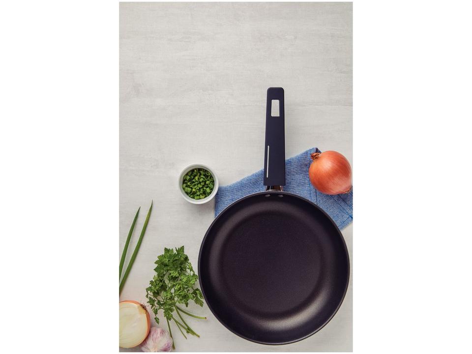 Frigideira Antiaderente Tramontina Inox Fundo Triplo Grano Baquelite 26cm - 3