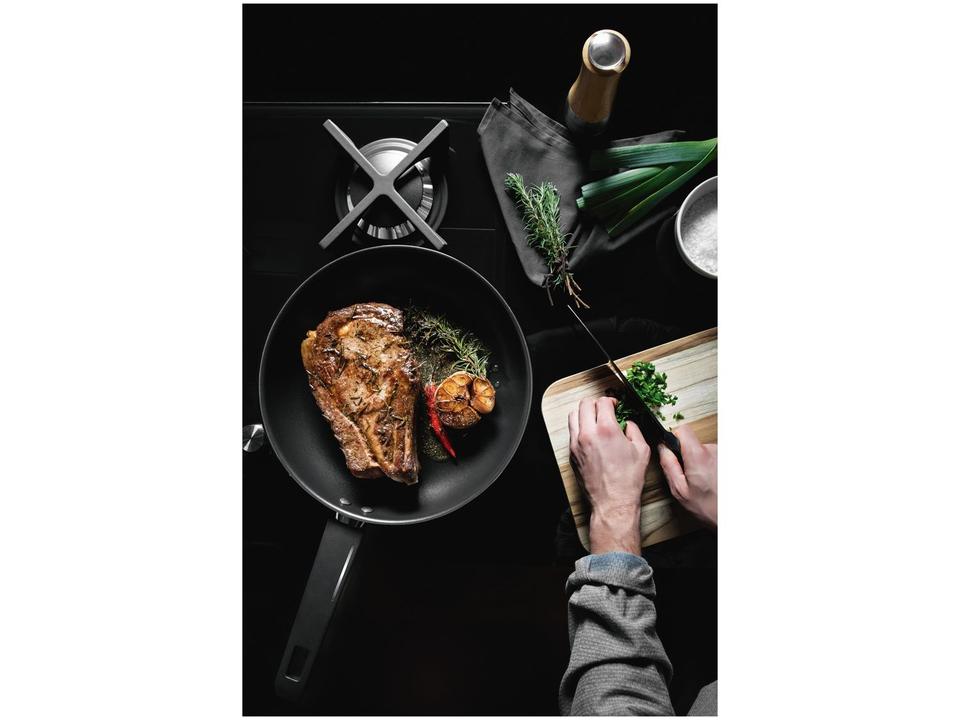 Frigideira Antiaderente Tramontina Inox Fundo Triplo Grano Baquelite 26cm - 4