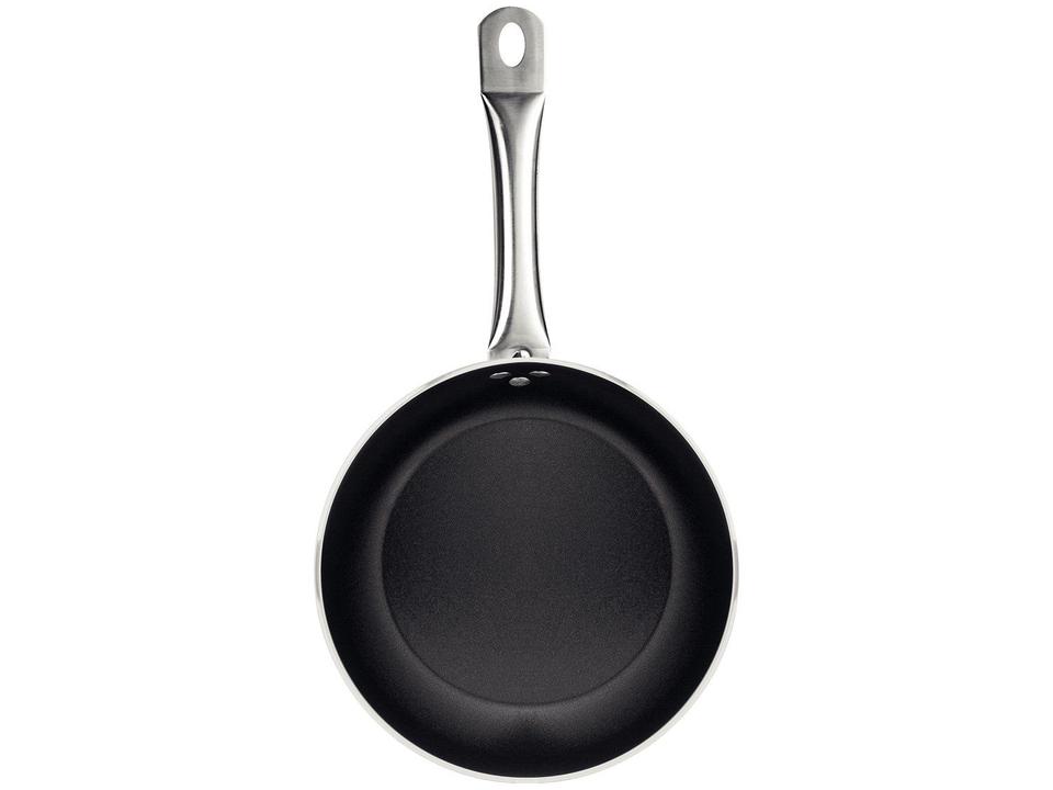 Frigideira Antiaderente Tramontina Piemonte Preta e Inox 25cm - 2
