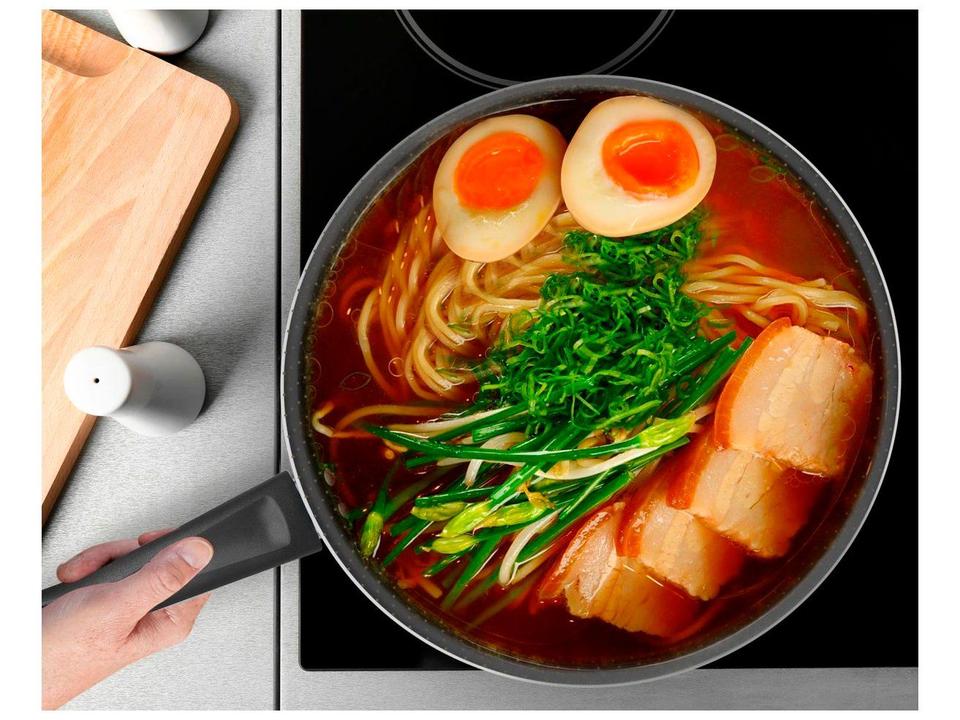 Frigideira Antiaderente Wok Rochedo de Alumínio Viva Sabores 9295306138 Rosa e Preto Rosa e Preto - 2