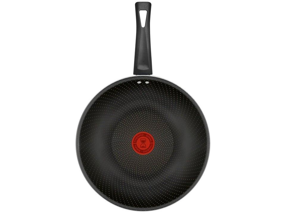 Frigideira Antiaderente Wok Rochedo de Alumínio Viva Sabores 9295306138 Rosa e Preto Rosa e Preto - 6