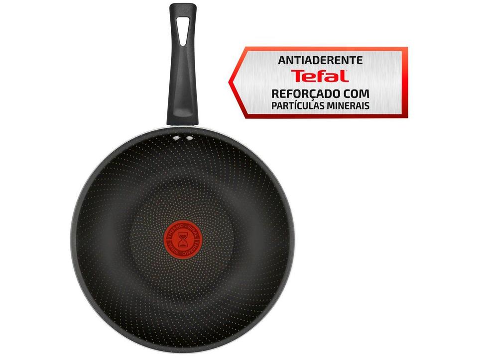 Frigideira Antiaderente Wok Rochedo de Alumínio Viva Sabores 9295306138 Rosa e Preto Rosa e Preto - 10