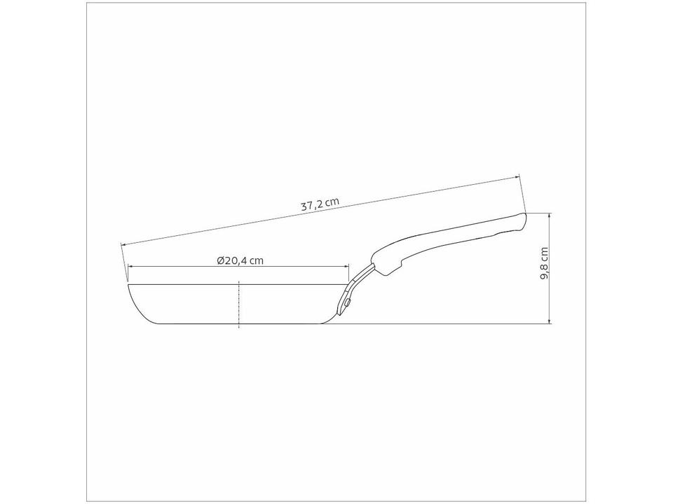Frigideira de Alumínio Tunis Rosa Trufado 20cm - 5
