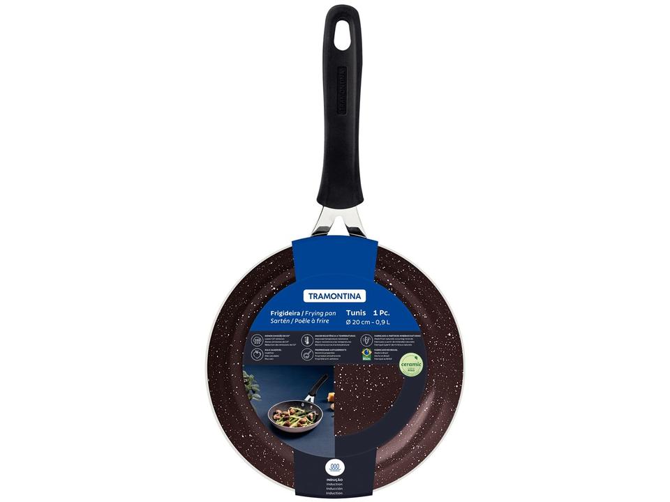 Frigideira de Alumínio Tunis Rosa Trufado 20cm - 4