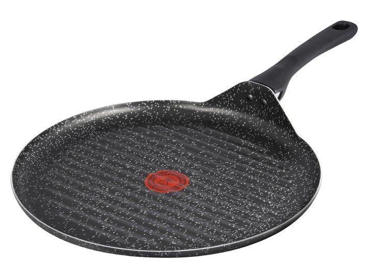 Frigideira Grill Antiaderente Rochedo de Alumínio Chapa Ondulada Stone Pro Preto e Cinza 30cm - 5