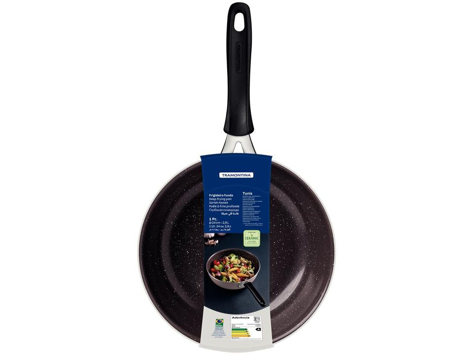 Frigideira Tramontina de Alumínio Tunis Rosa Trufado 24cm - 3