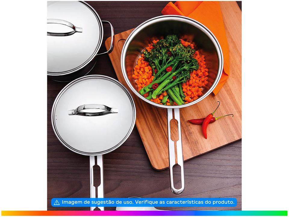 Frigideira Tramontina Inox Fundo Triplo Allegra 20cm - 1