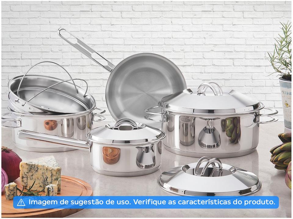 Frigideira Tramontina Inox Fundo Triplo Allegra 62666201 20cm - 10