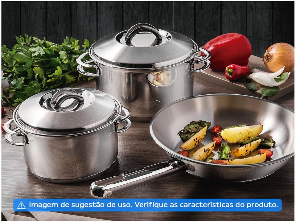 Frigideira Tramontina Inox Fundo Triplo Allegra 62666201 20cm - 7