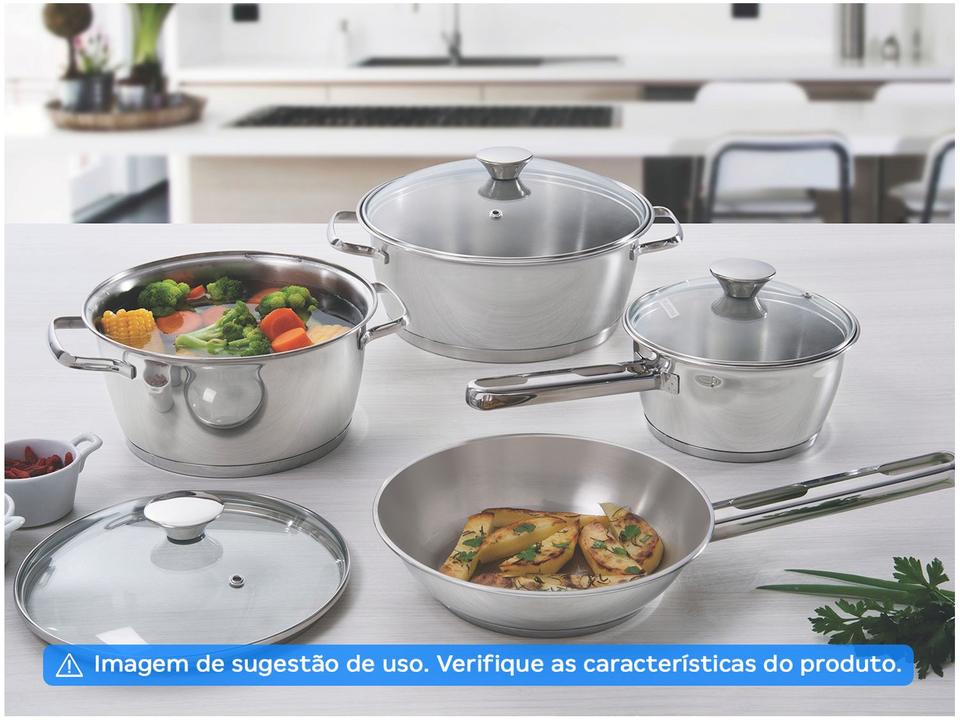 Frigideira Tramontina Inox Fundo Triplo Allegra 62666201 20cm - 5