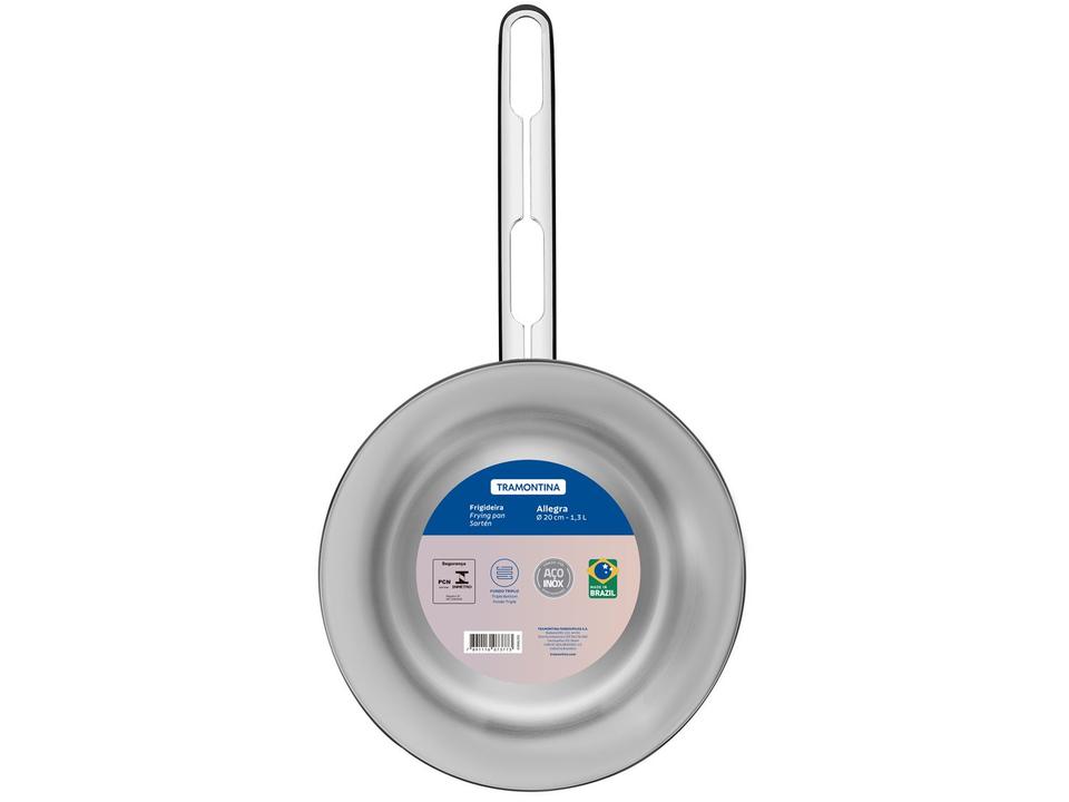 Frigideira Tramontina Inox Fundo Triplo Allegra 62666201 20cm - 4