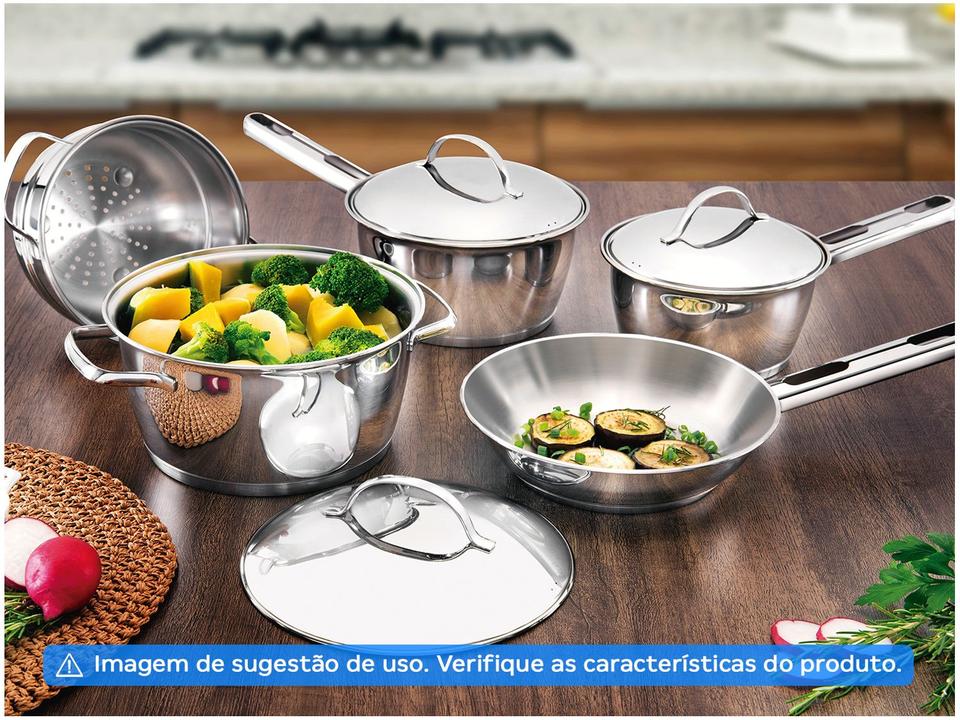 Frigideira Tramontina Inox Fundo Triplo Allegra 62666241 24cm - 9