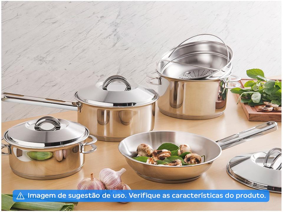 Frigideira Tramontina Inox Fundo Triplo Allegra 62666241 24cm - 8