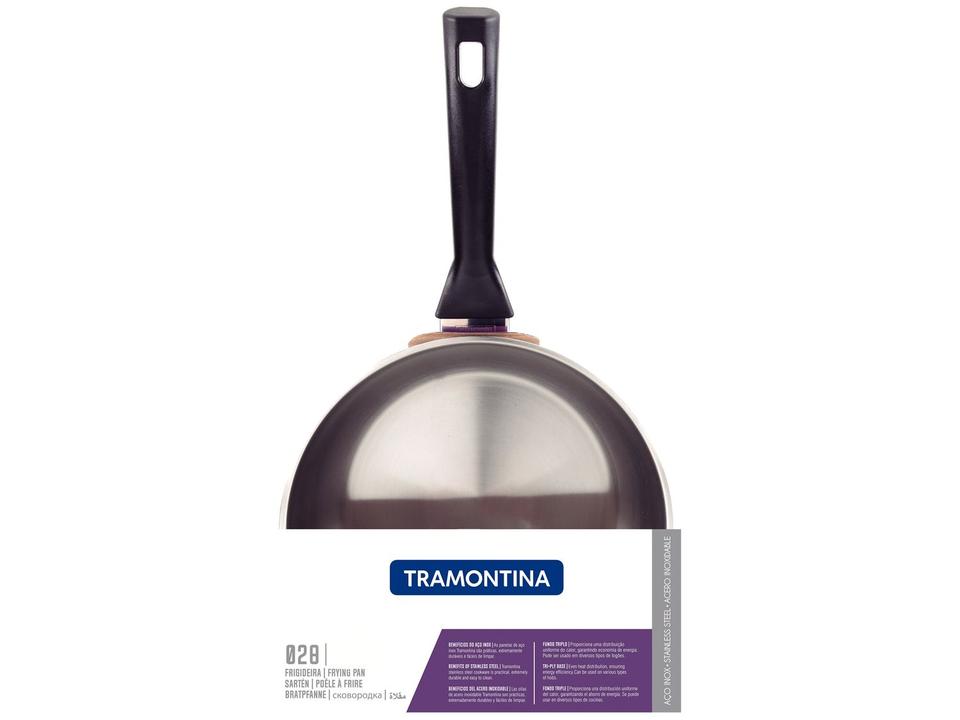 Frigideira Tramontina Inox Fundo Triplo Brava Baquelite 28cm - 5