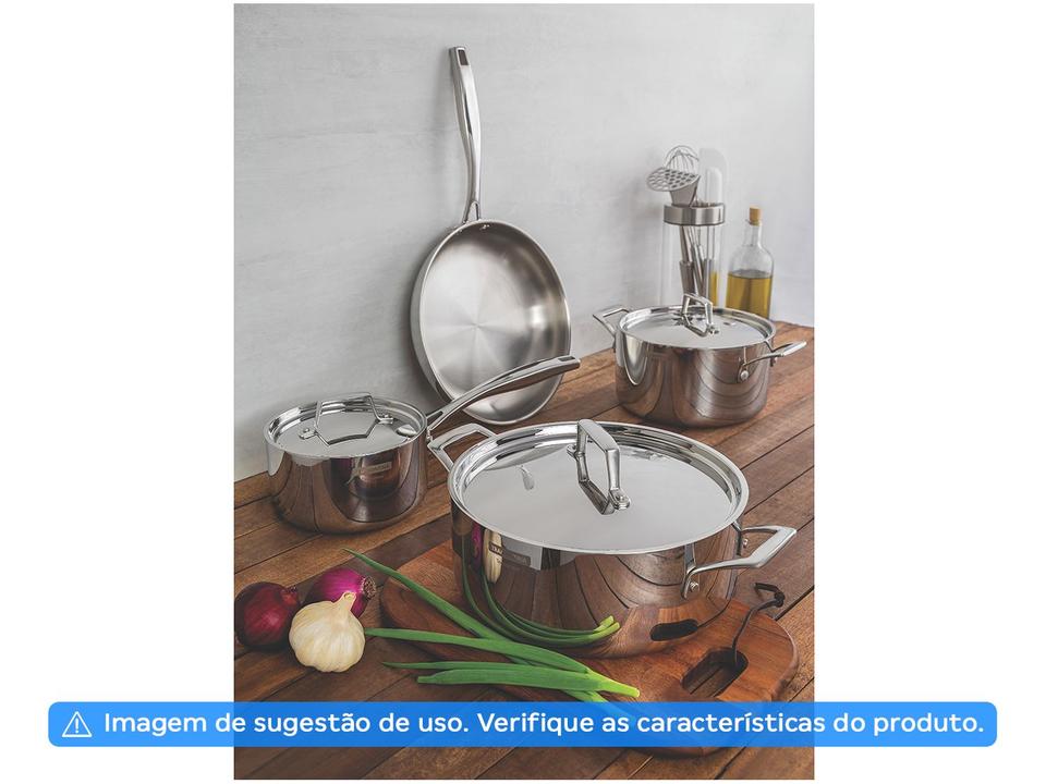 Frigideira Tramontina Inox Fundo Triplo Grano 62140300 30cm - 4