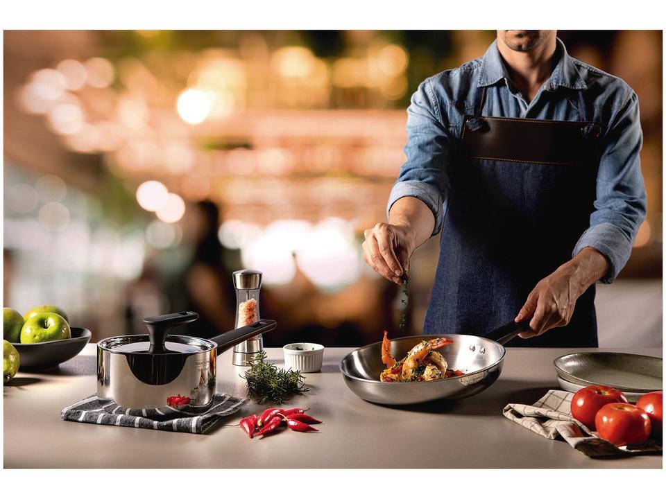 Frigideira Tramontina Inox Fundo Triplo Grano Baquelite 26cm - 2