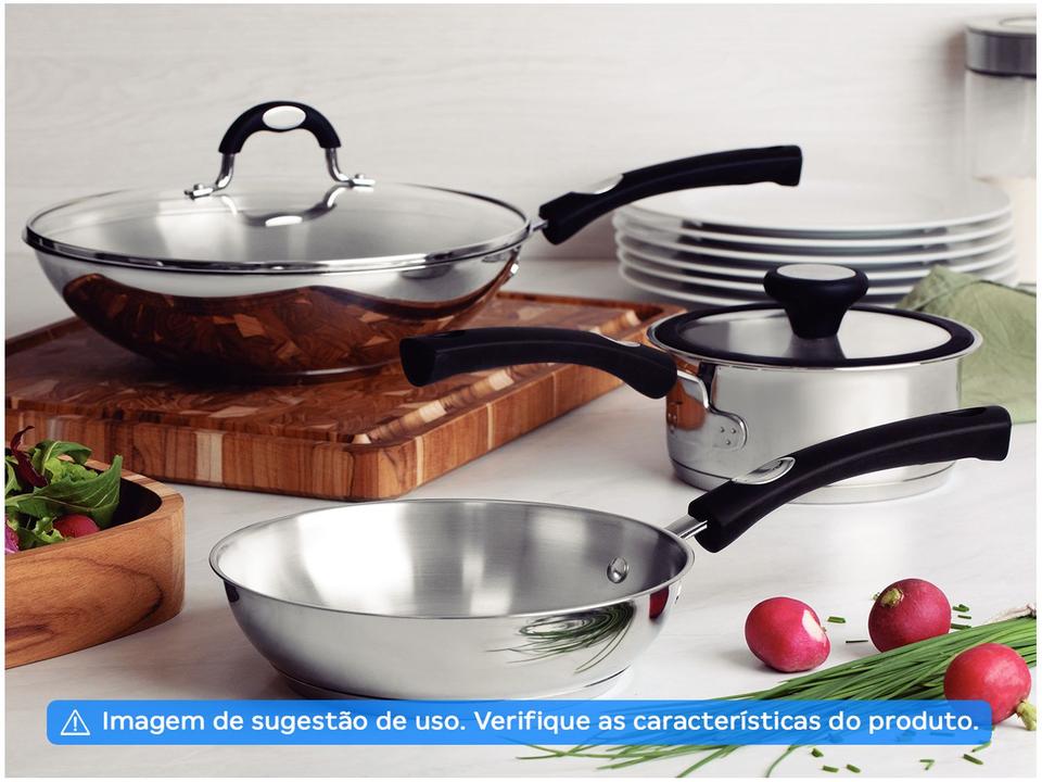 Frigideira Tramontina Inox Fundo Triplo Solar Silicone 62135240 24cm - 6