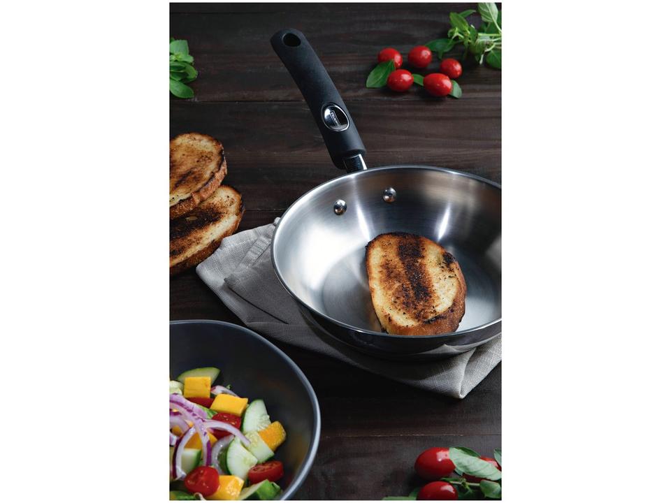 Frigideira Tramontina Inox Solar Silicone 20cm - 2
