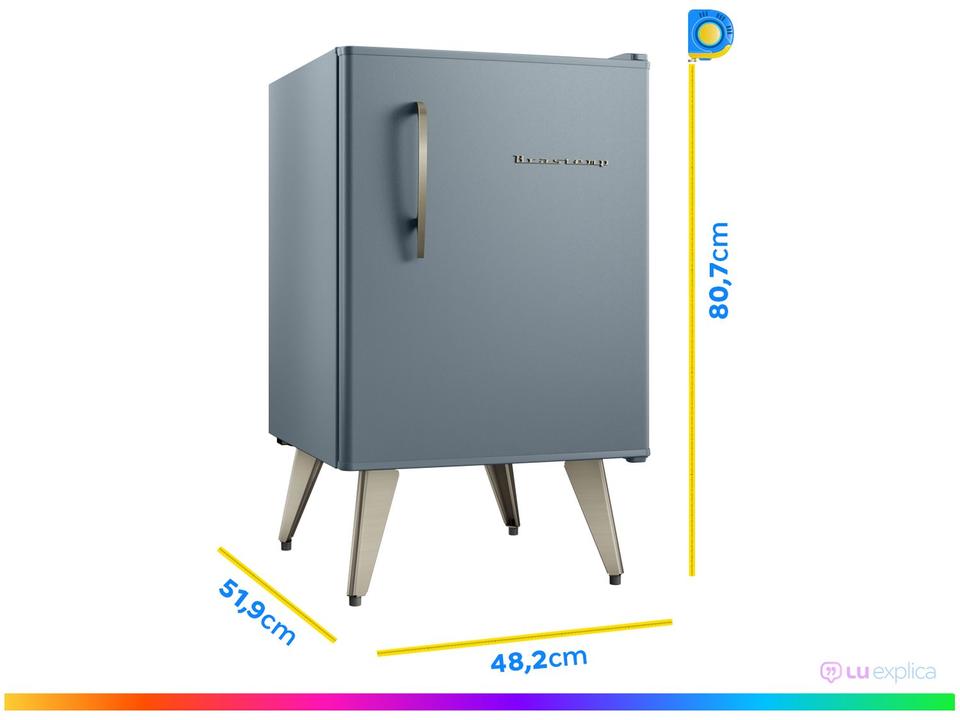 Frigobar Brastemp 76L Azul Retrô BRA08HW - 3