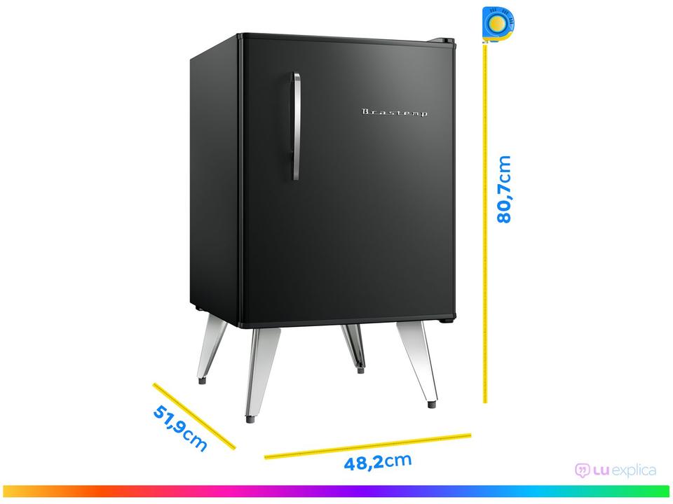 Frigobar Brastemp 76L Preto Retrô BRA08HE - 3