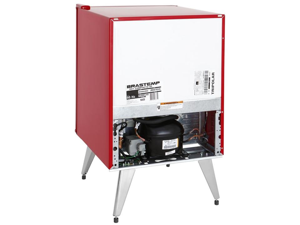 Frigobar Brastemp 76L Vermelho Retrô BRA08 A - 12