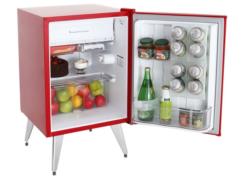 Frigobar Brastemp 76L Vermelho Retrô BRA08 A - 10