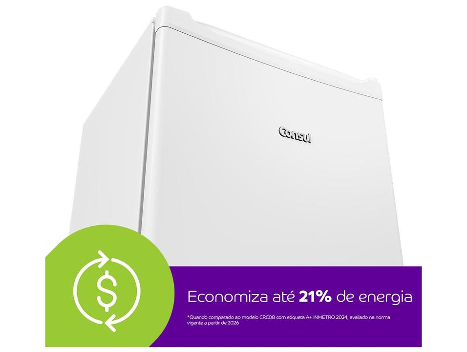 Frigobar Consul 76L Branco Gaveta Multiuso CRC08MB - 1