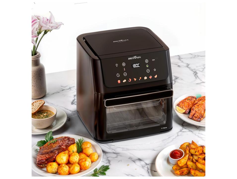Fritadeira Air Fryer Oven Britânia BAF11 11L Preto Fosco - 5