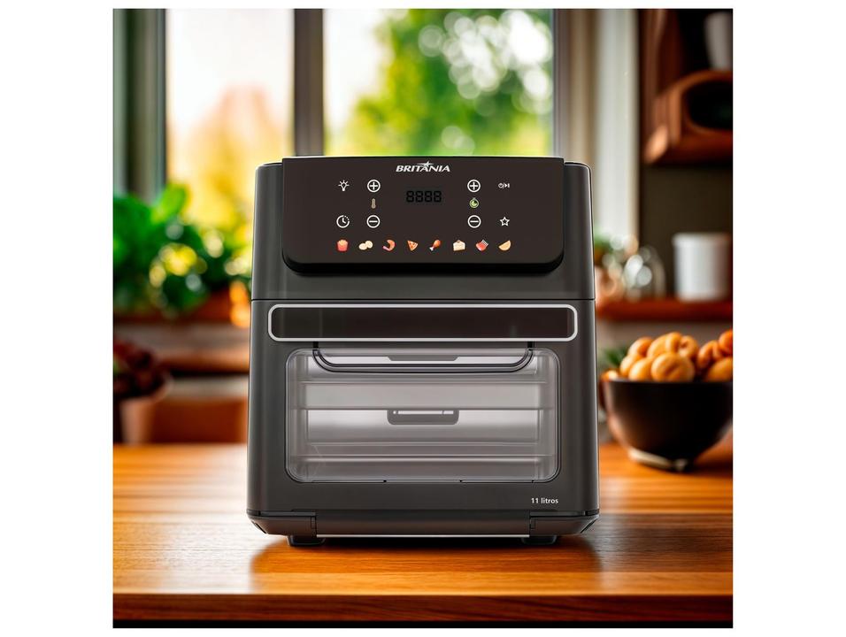 Fritadeira Air Fryer Oven Britânia BAF11 11L Preto Fosco - 6