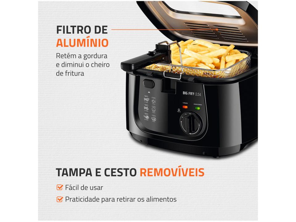 Fritadeira Elétrica com Óleo Mondial Big Fry FT-07 - 4
