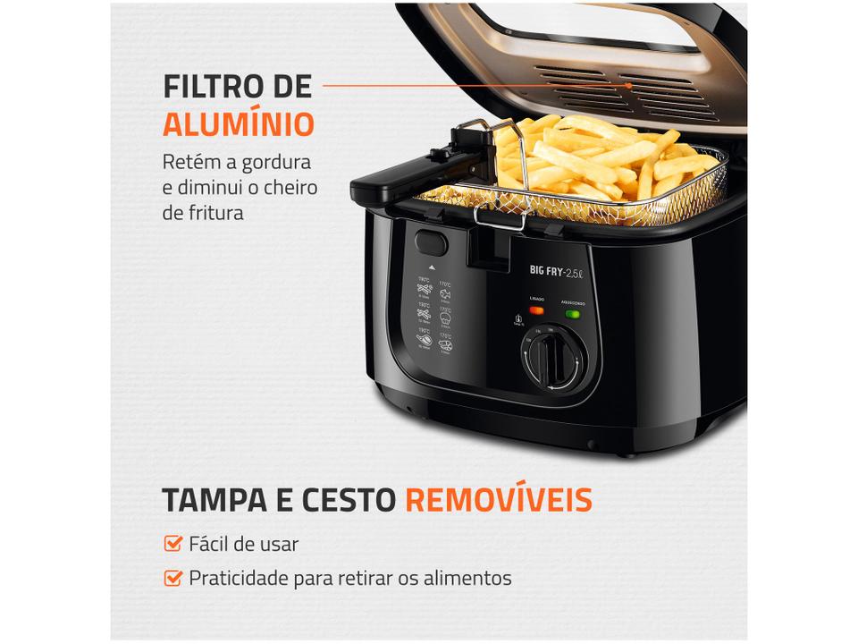 Fritadeira Elétrica com Óleo Mondial Big Fry FT-07 - 4