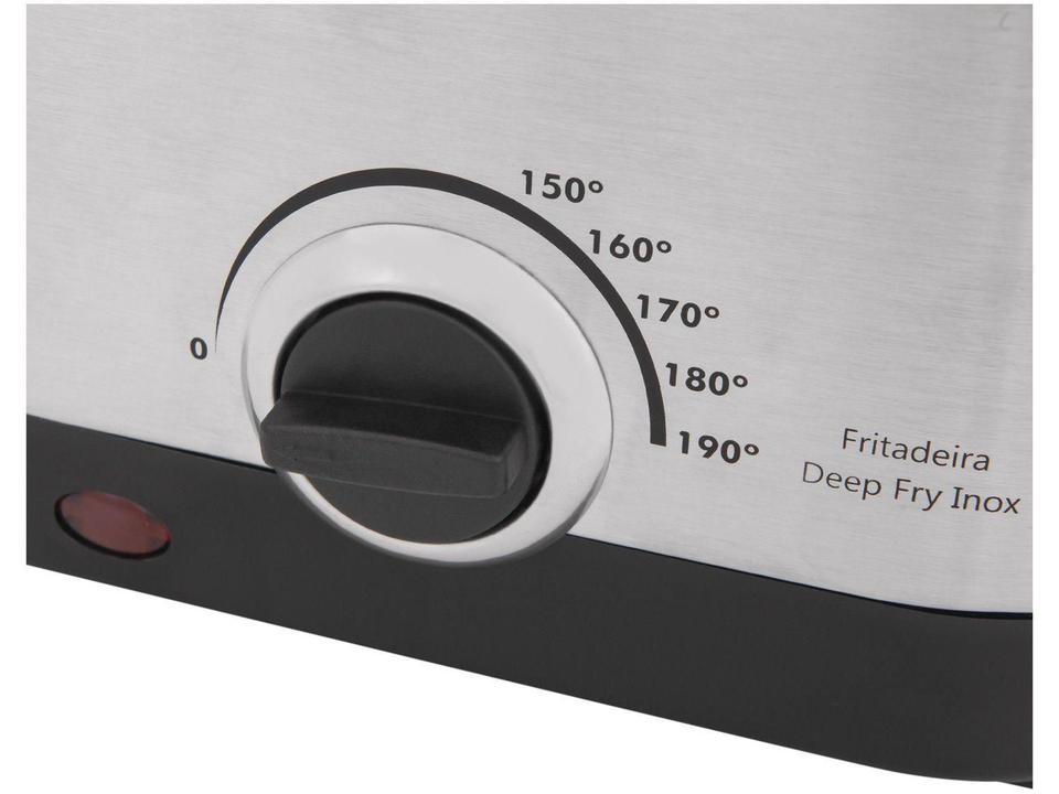 Fritadeira Elétrica com Óleo Philco - Deep Fry Inox Preta 1,8L - 110 V - 7